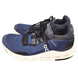Women's ON Cloud Cloudnova Navy Black White Running Shoes Size 7.5 Swiss Enginee